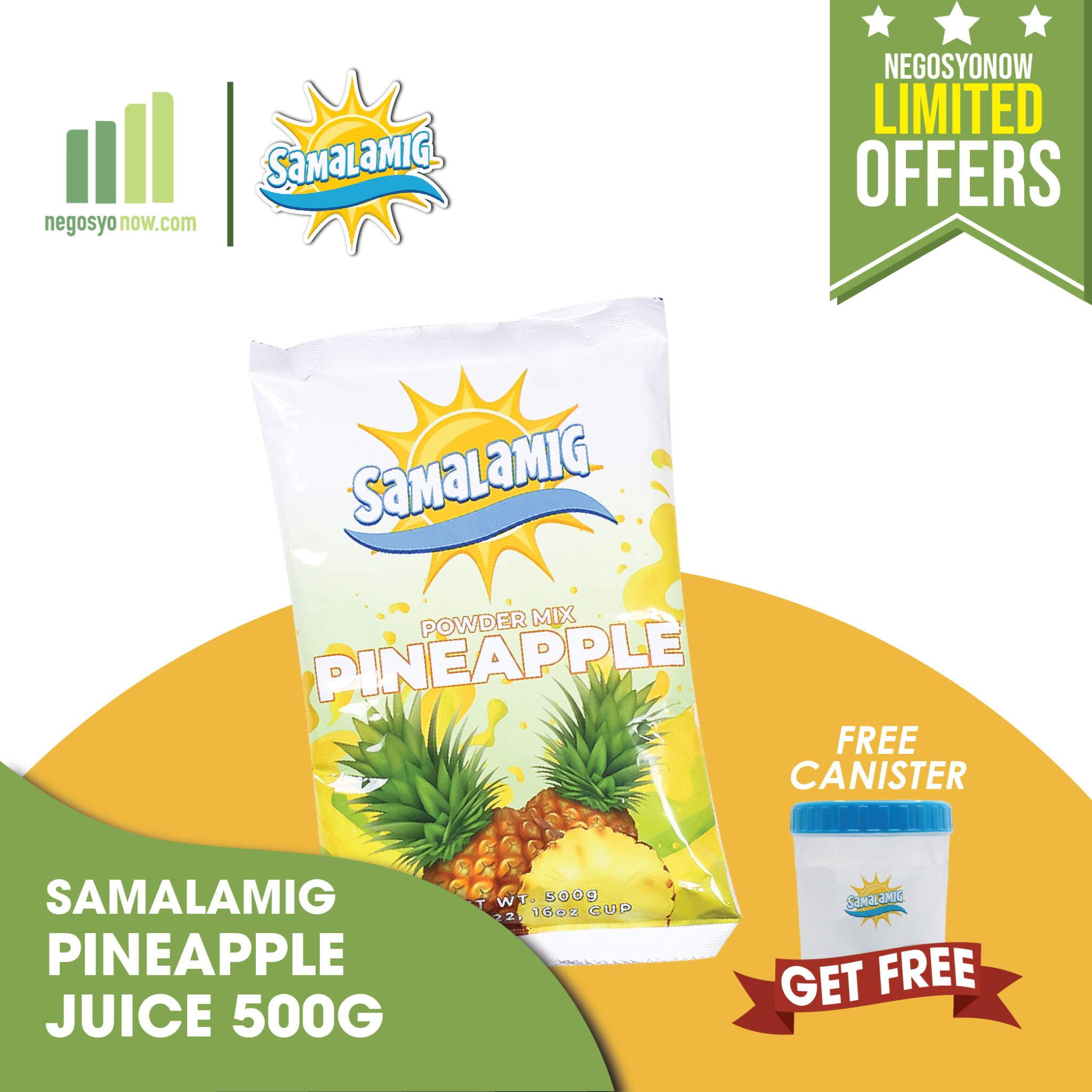 Samalamig Pineapple 500g with canister